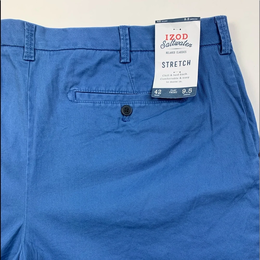 IZOD Saltwater Stretch relaxed classic shorts 42 - Picture 3 of 5